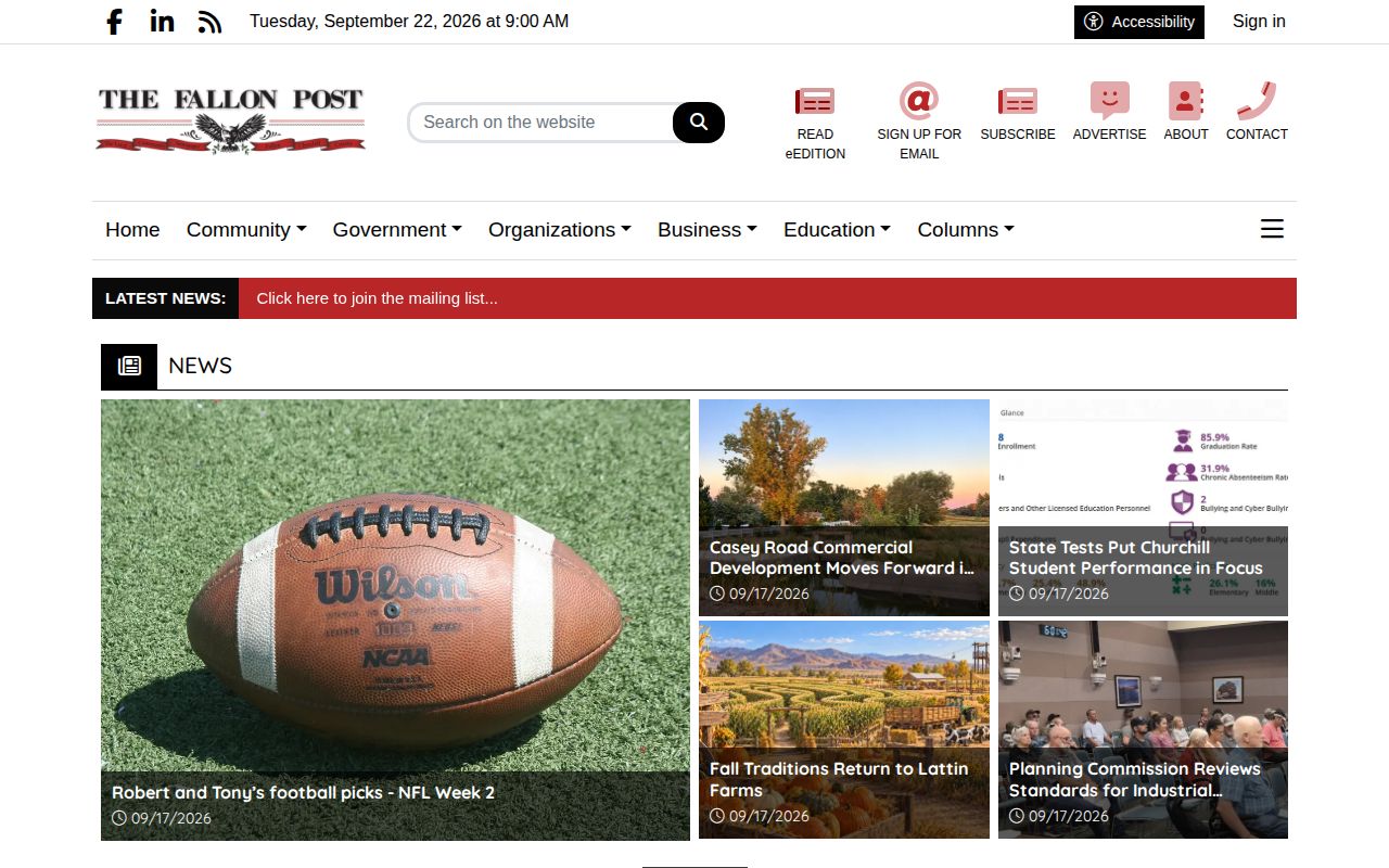 The Fallon Post Nevada local newsroom, a source for selected Churchill County booking news